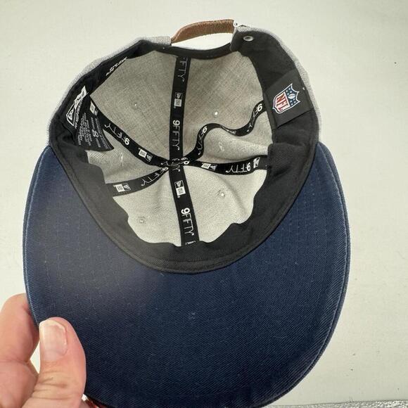 Dallas Cowboys hat mens New Era gray navy star one size fits most adjustable - Picture 6 of 6
